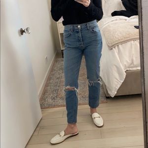 Reformation button fly high waisted jeans